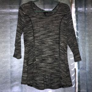 Gray 3/4 sleeve Corset Top